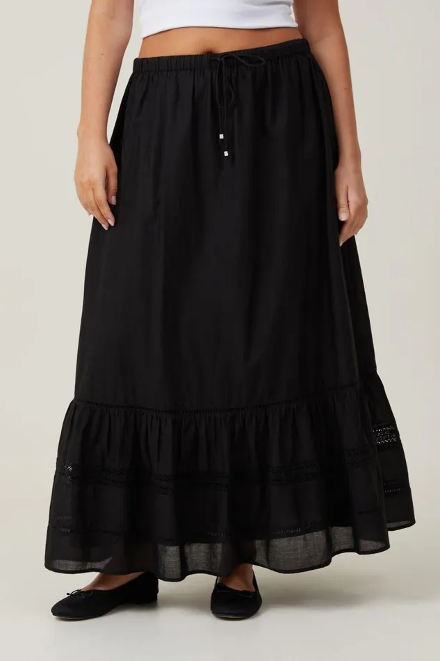 Rylee Lace Maxi Skirt Black Women Cotton On Skirts