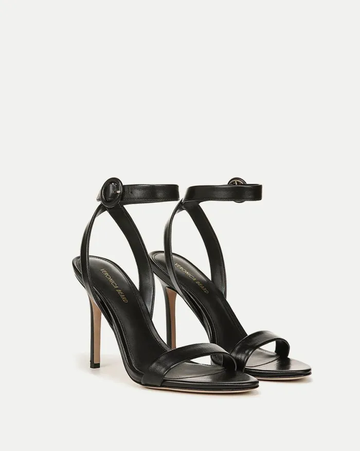 Sandals Shop Veronica Beard Darcelle AnkleStrap Stiletto Heel Black