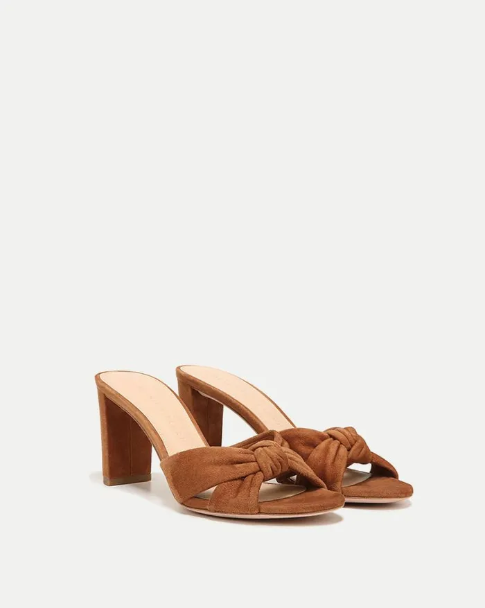 Sandals Shop Veronica Beard Ganita KnotFront Sandal Hazelwood