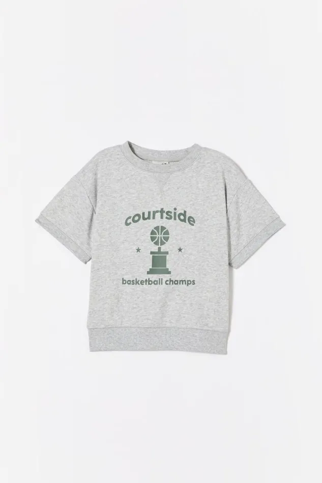 Sandy Short Sleeve Sports Crew Fog Grey Marlecourtside Boys Cotton On Sweatshirts and Sweatpants Sandy Short Sleeve Sports Crew Fog Grey Marlecourtside Boys Cotton On Sweatshirts and Sweatpants