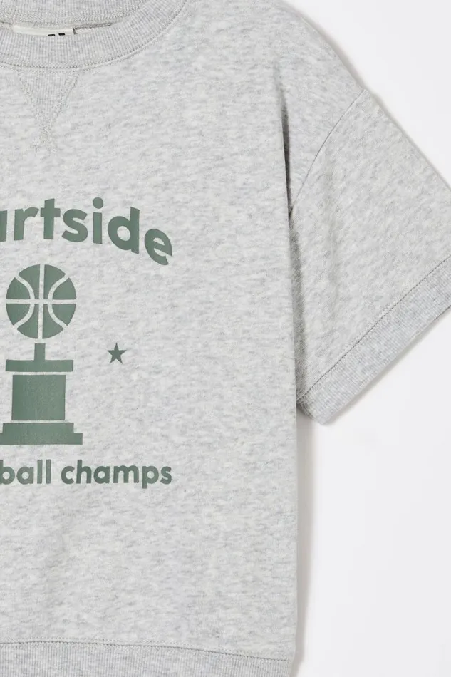Sandy Short Sleeve Sports Crew Fog Grey Marlecourtside Boys Cotton On Sweatshirts and Sweatpants Sandy Short Sleeve Sports Crew Fog Grey Marlecourtside Boys Cotton On Sweatshirts and Sweatpants