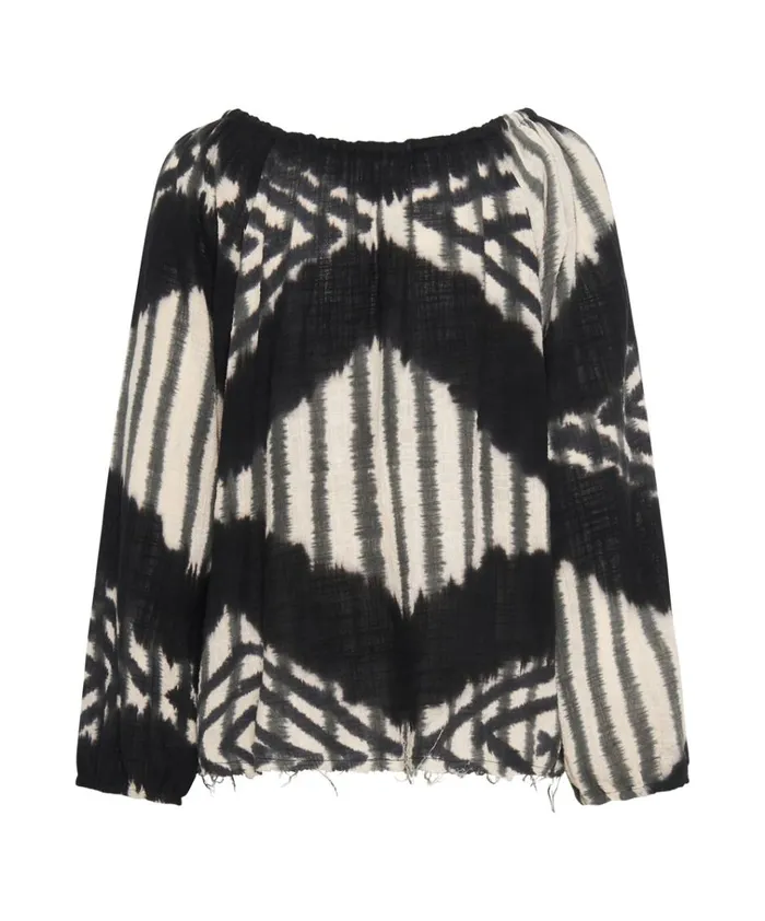 SANTORINI HAND PRINTED MINOAN TOP Women One Teaspoon Tops
