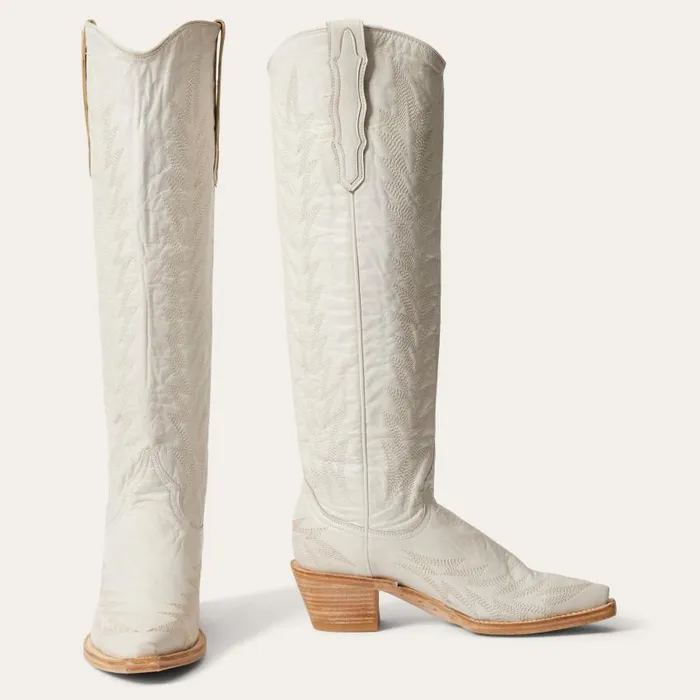Sarah Boots White Women Stetson Western