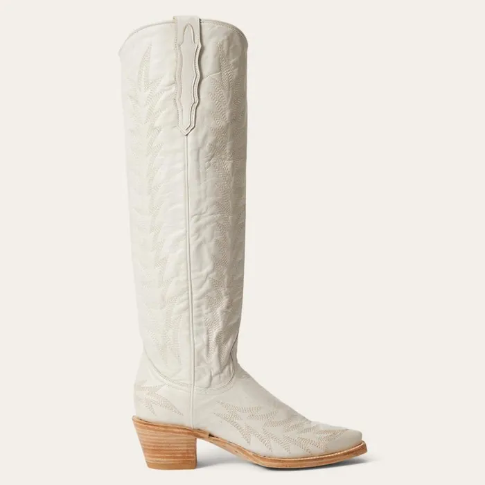 Sarah Boots White Women Stetson Western