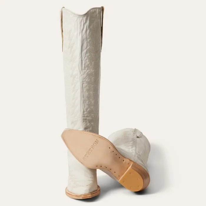 Sarah Boots White Women Stetson Western