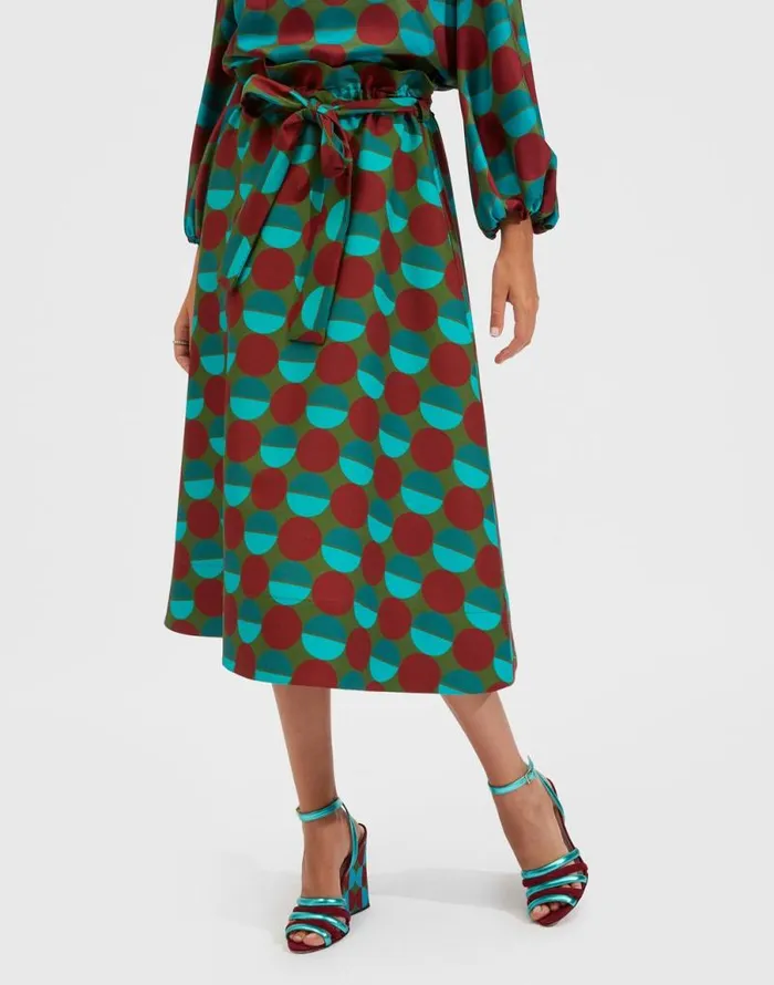 Sardegna Skirt Sfere Grandi Verde Women La Double J Skirts