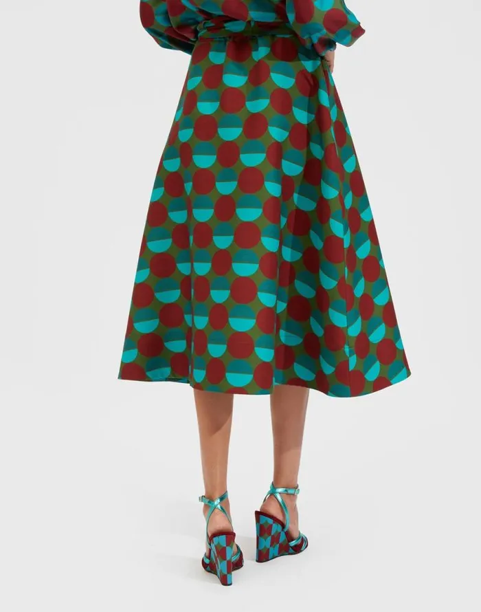 Sardegna Skirt Sfere Grandi Verde Women La Double J Skirts Sardegna Skirt Sfere Grandi Verde Women La Double J Skirts
