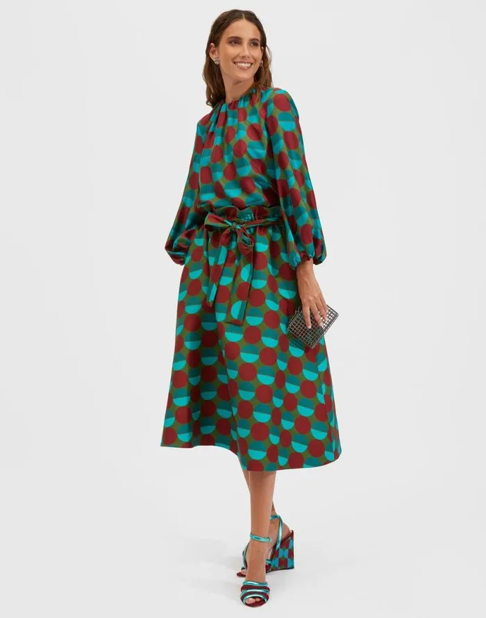 Sardegna Skirt Sfere Grandi Verde Women La Double J Skirts Sardegna Skirt Sfere Grandi Verde Women La Double J Skirts