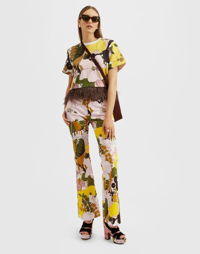 Saturday Night Pants Big Flower Rose Women La Double J Shorts and Pants Saturday Night Pants Big Flower Rose Women La Double J Shorts and Pants