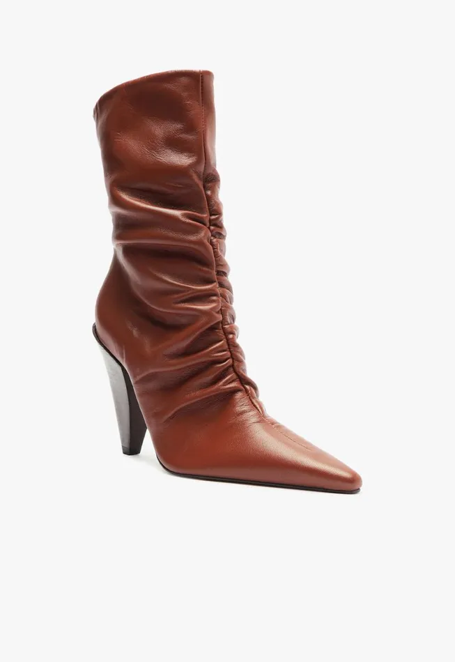 Schutz Shoes Booties Lynn Bootie Brown 8211 Women