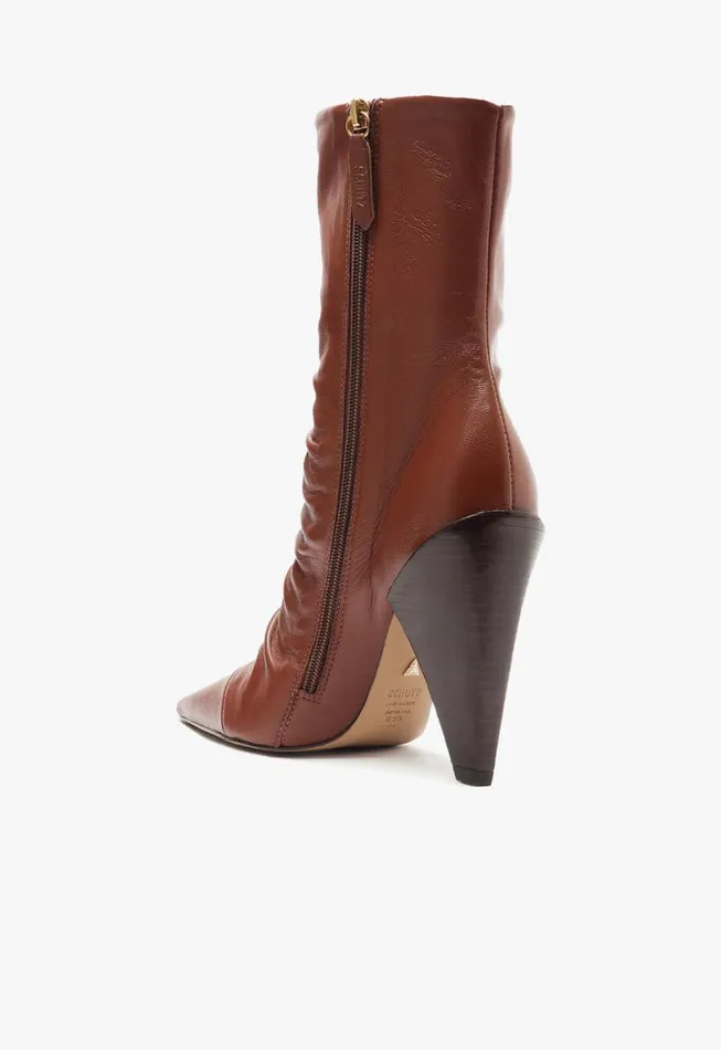 Schutz Shoes Booties Lynn Bootie Brown 8211 Women