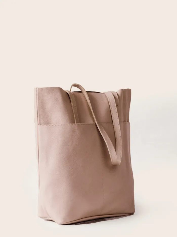 Selam Tote Pebbled Rose Water Totes and Shoulder Bags Able Women