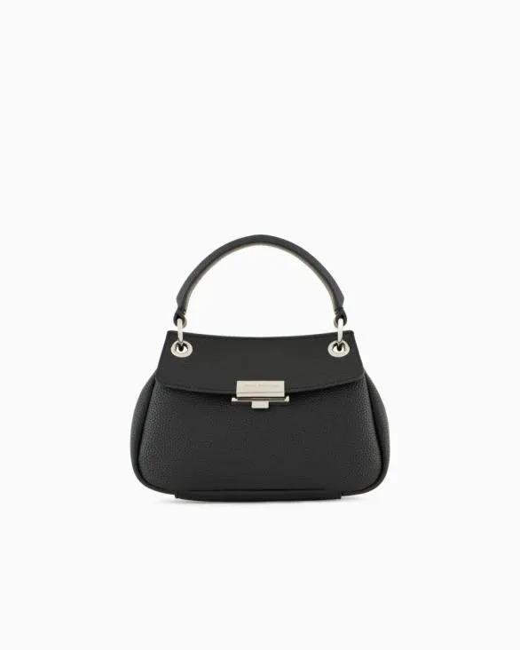 Sequined Shoulder Bag With Metallic Details Black Women Armani Crossbody Bags Sequined Shoulder Bag With Metallic Details Black Women Armani Crossbody Bags
