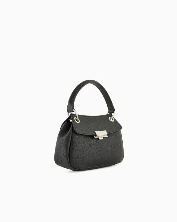 Sequined Shoulder Bag With Metallic Details Black Women Armani Crossbody Bags Sequined Shoulder Bag With Metallic Details Black Women Armani Crossbody Bags