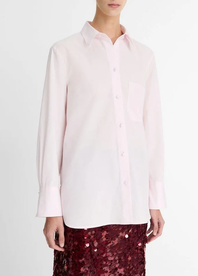 Shirts and Tops Women Vince Cotton Relaxed Straight Shirt Ballet Shirts and Tops Women Vince Cotton Relaxed Straight Shirt Ballet