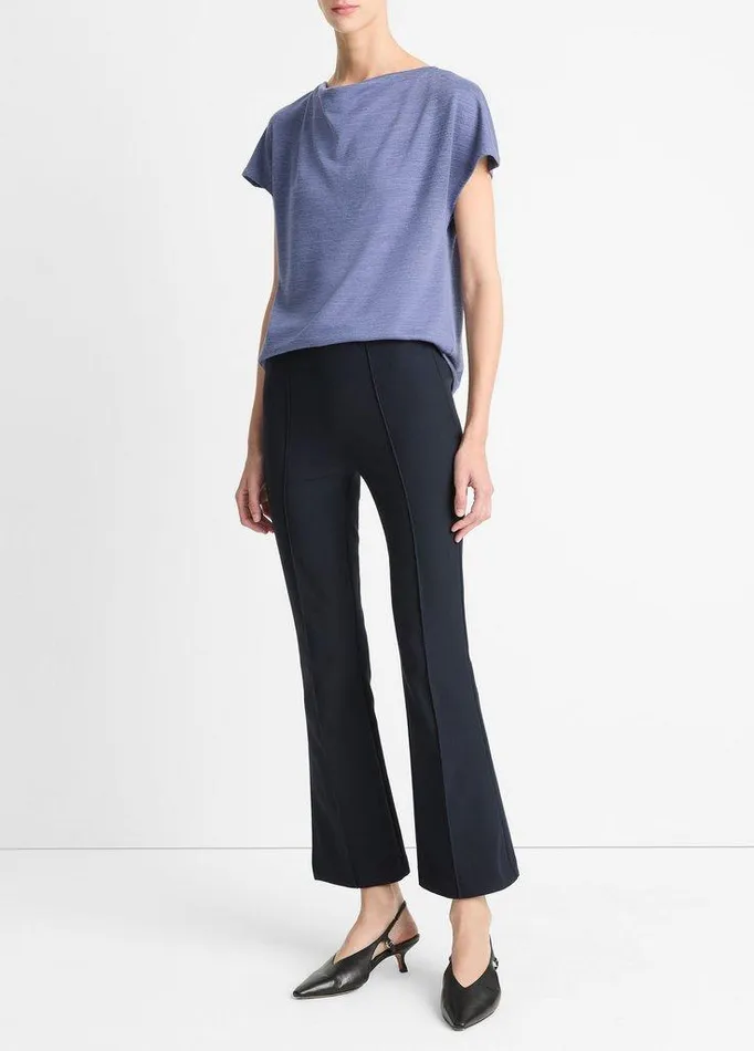Shirts and Tops Women Vince Knit CowlNeck Top Dark Peri