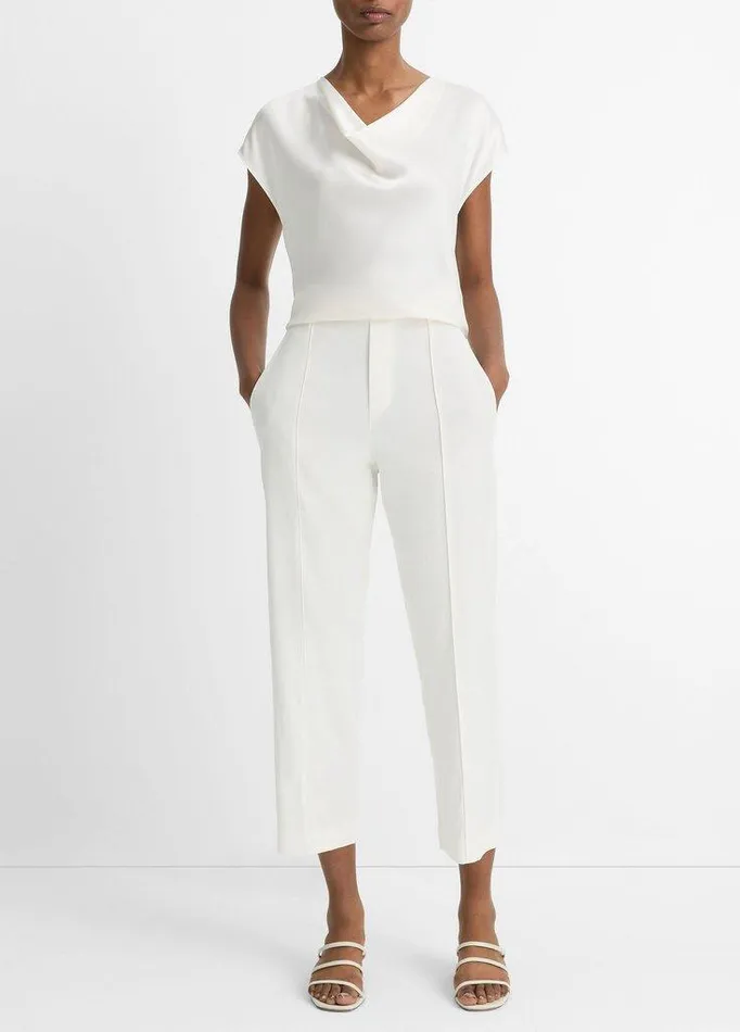 Shirts and Tops Women Vince Silk CowlNeck Blouse Off White Shirts and Tops Women Vince Silk CowlNeck Blouse Off White