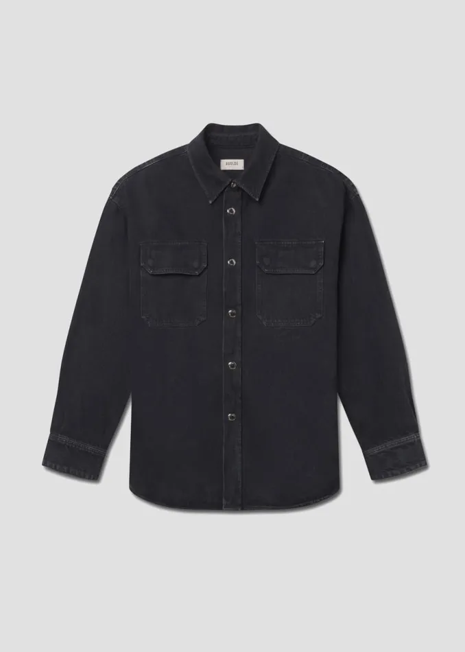 Shirts Men Agolde Camryn Shirt In Crushed