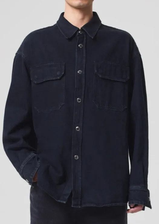 Shirts Men Agolde Camryn Shirt In Crushed