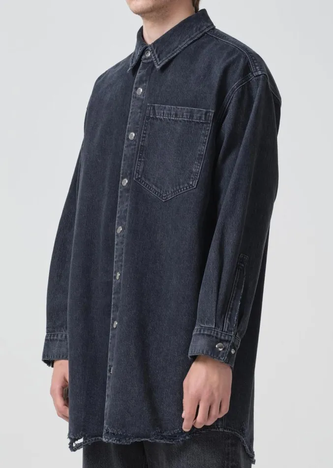 Shirts Men Agolde Lucas Shirt In Disappear