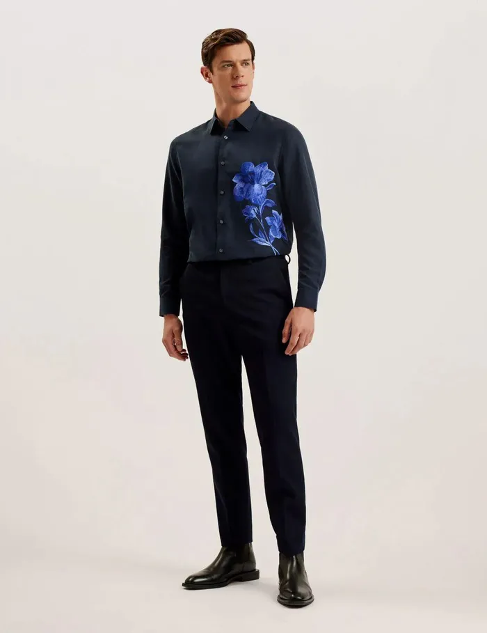 Shirts Men Ted Baker NESSMEN Navy