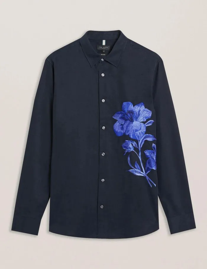 Shirts Men Ted Baker NESSMEN Navy