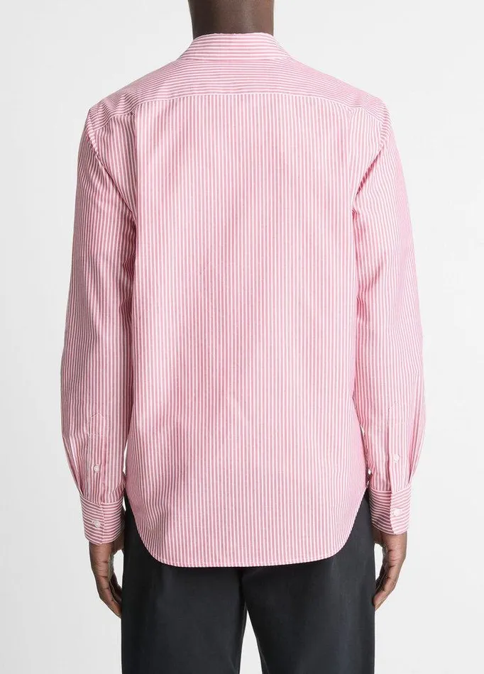 Shirts Men Vince Playa Cotton Poplin Stripe Shirt Vermouth Combo Shirts Men Vince Playa Cotton Poplin Stripe Shirt Vermouth Combo