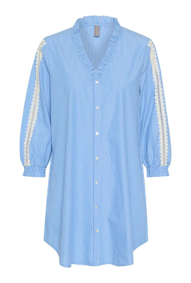 Shirts Women CULTURE CUamaze Shirt Bluewhite Stripe