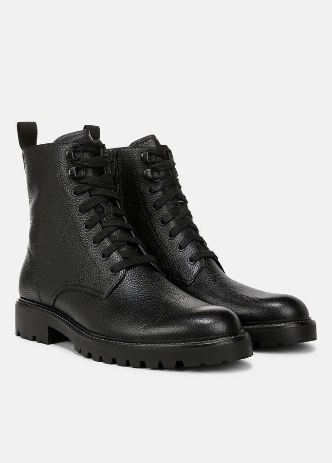 Shoes Men Vince Dominic Leather Boot Black Shoes Men Vince Dominic Leather Boot Black