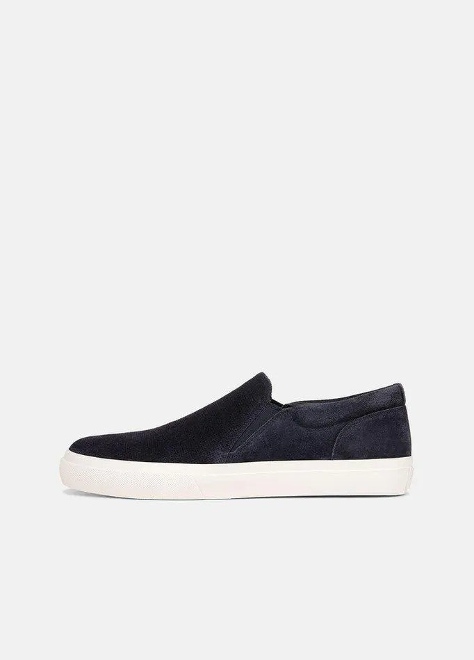 Shoes Men Vince Fletcher Suede Sneaker Night Blue