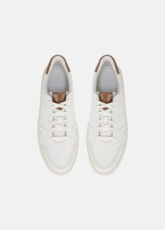 Shoes Men Vince Peyton Leather LaceUp Sneaker Chalk White Shoes Men Vince Peyton Leather LaceUp Sneaker Chalk White