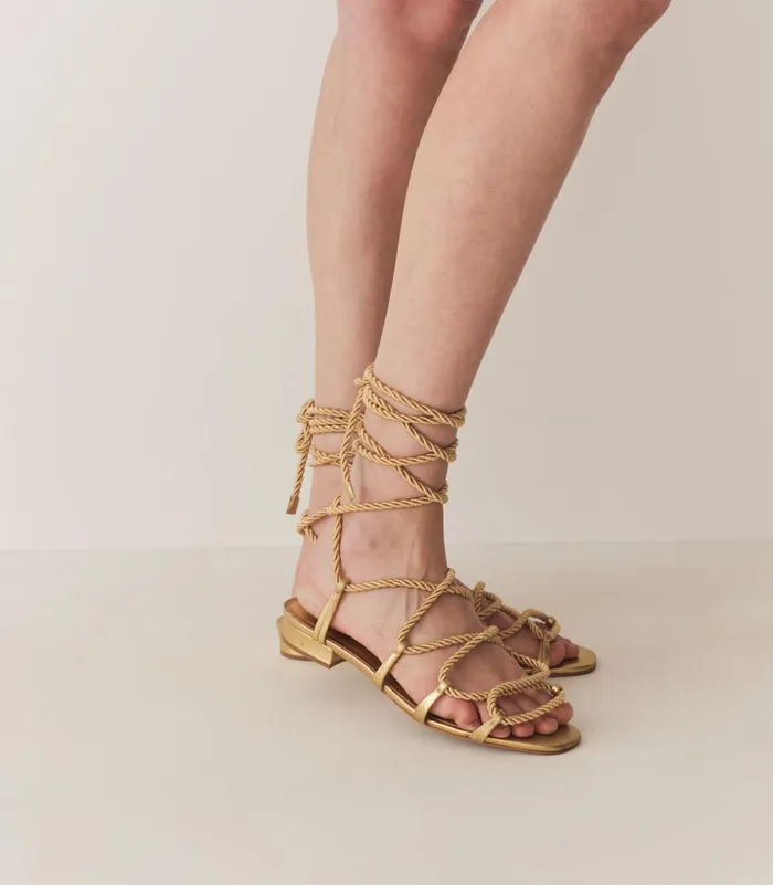 Shoes Women DEN Castille Gladiator Sandal Gold Metallic Shoes Women DEN Castille Gladiator Sandal Gold Metallic