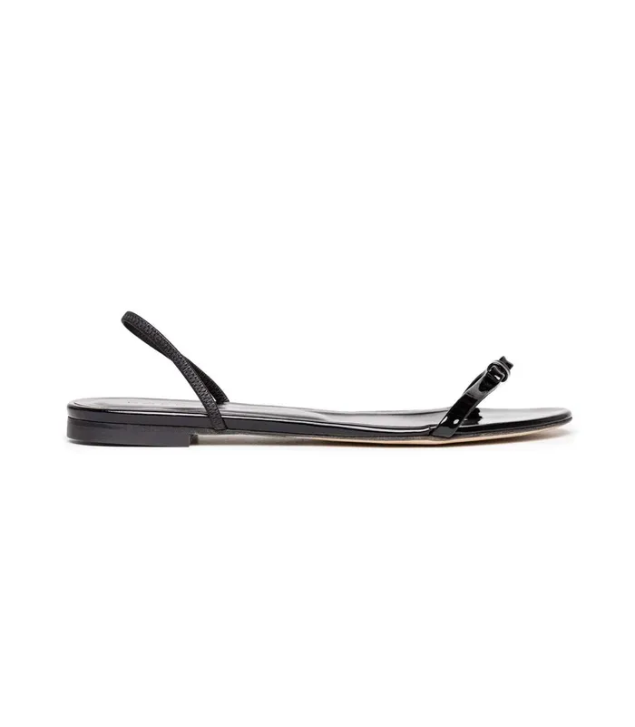 Shoes Women DEN Laure Slingback Sandal Black Patent Shoes Women DEN Laure Slingback Sandal Black Patent