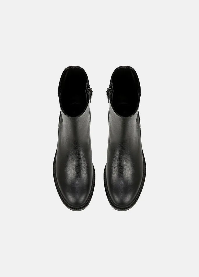 Shoes Women Vince Kady Leather Ankle Boot Black Shoes Women Vince Kady Leather Ankle Boot Black