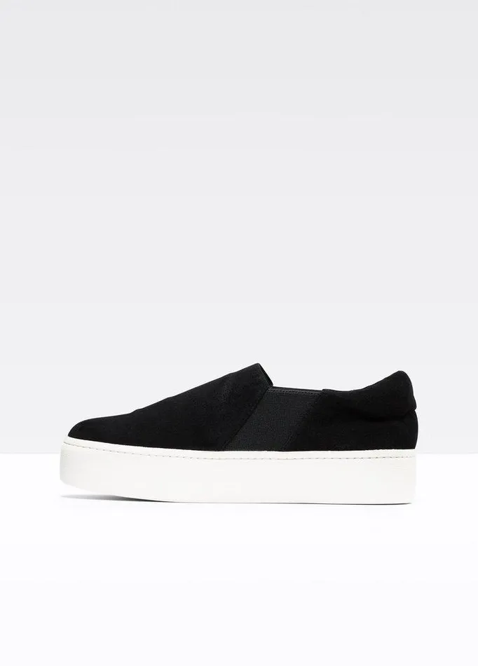 Shoes Women Vince Suede Warren Sneaker Black