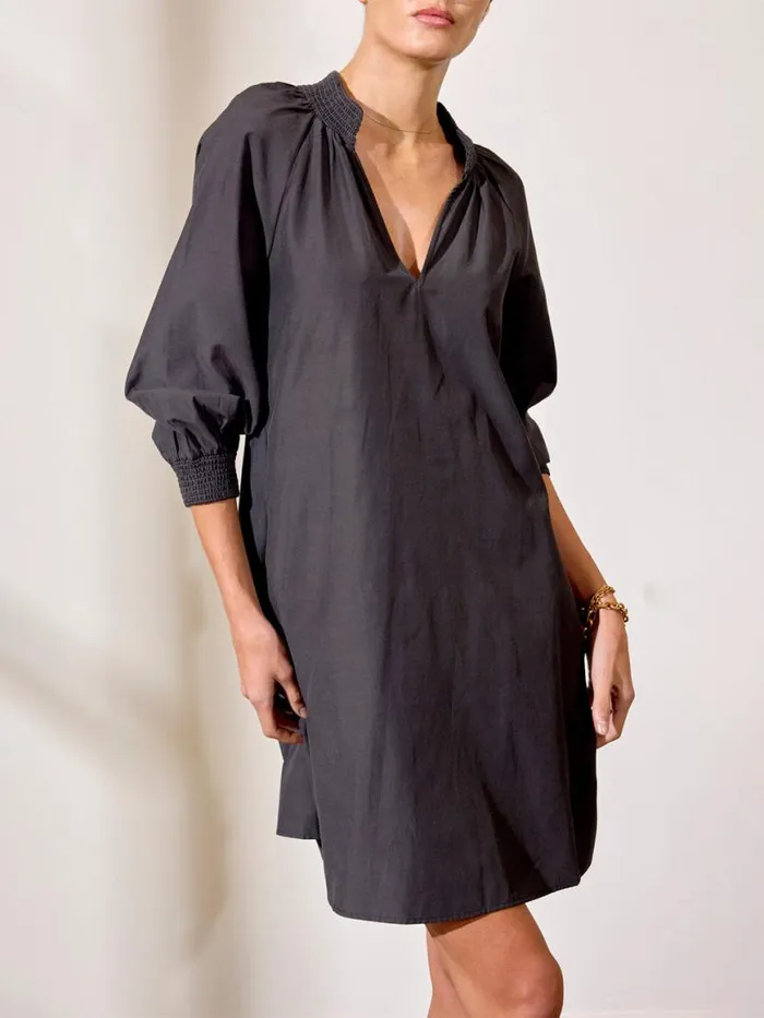 Shop Brochu Walker Dresses The Amaia Dress Washed Black