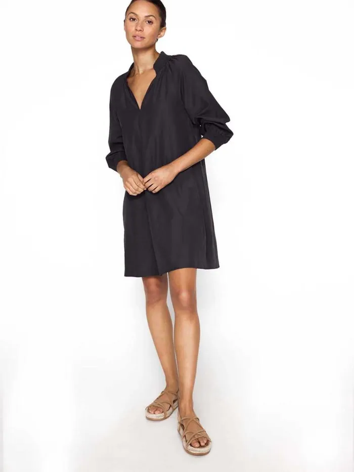 Shop Brochu Walker Dresses The Amaia Dress Washed Black