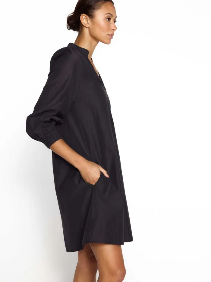 Shop Brochu Walker Dresses The Amaia Dress Washed Black