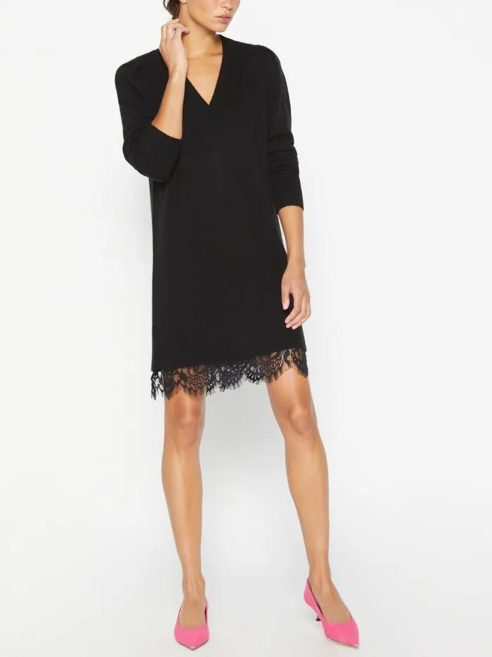 Shop Brochu Walker Dresses The Elisa Lace Looker Dress Black Onyx With Black Lace