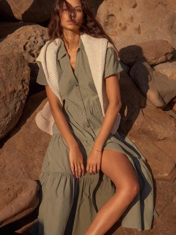 Shop Brochu Walker Dresses The Havana Dress Agave