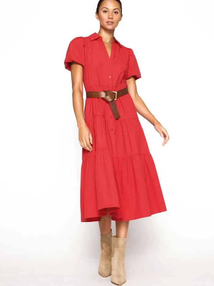 Shop Brochu Walker Dresses The Havana Dress Carmine Red