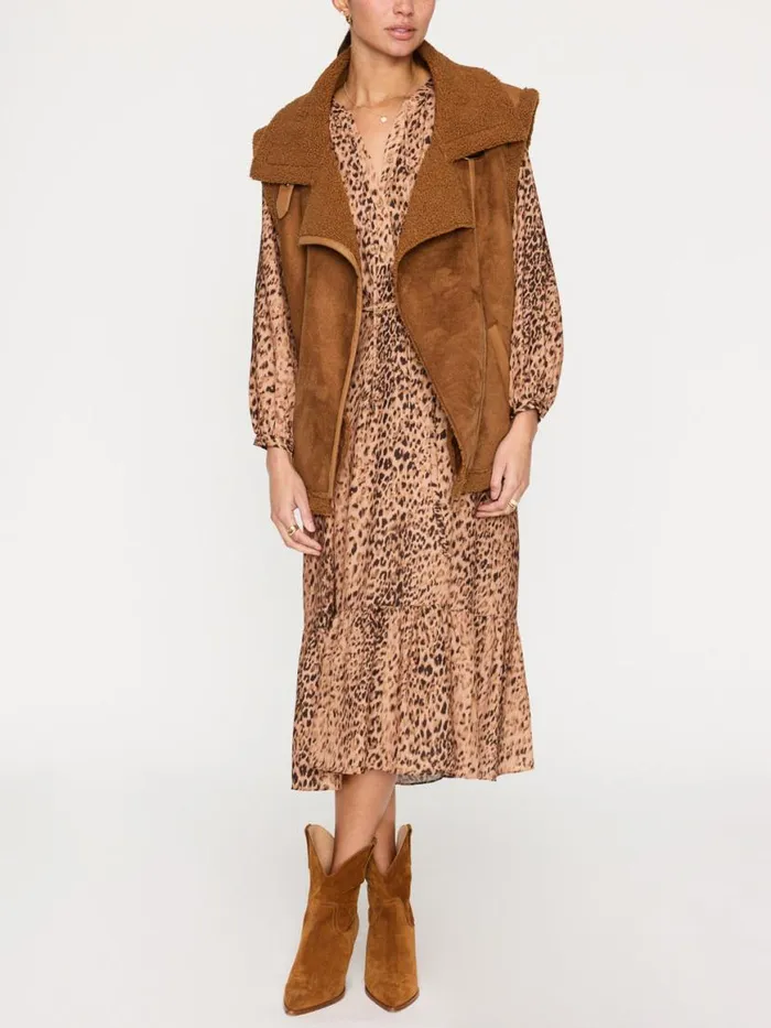 Shop Brochu Walker Dresses The Sarai Printed Dress Leopard Combo