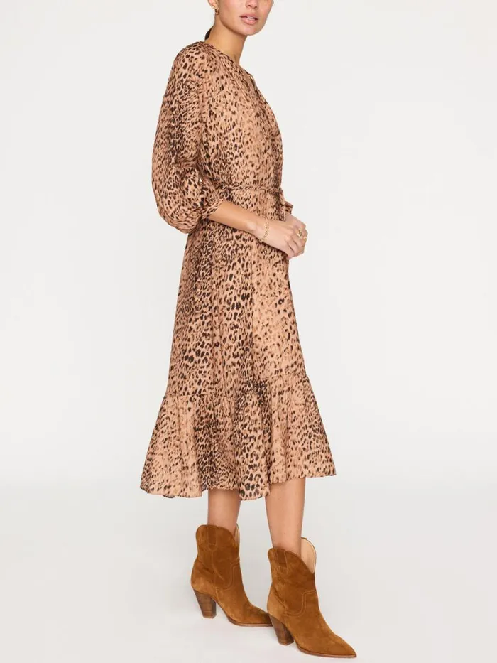 Shop Brochu Walker Dresses The Sarai Printed Dress Leopard Combo