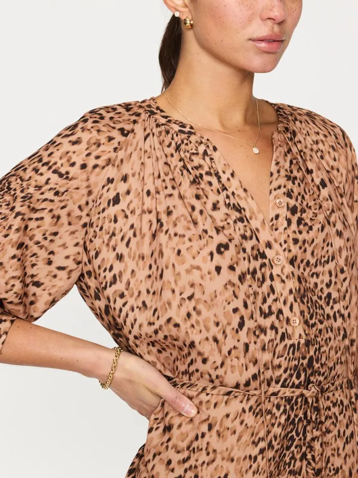 Shop Brochu Walker Dresses The Sarai Printed Dress Leopard Combo