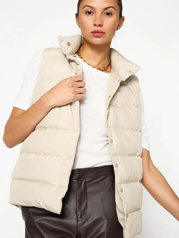 Shop Brochu Walker Jackets and Wraps The Anders Down Vest Stone
