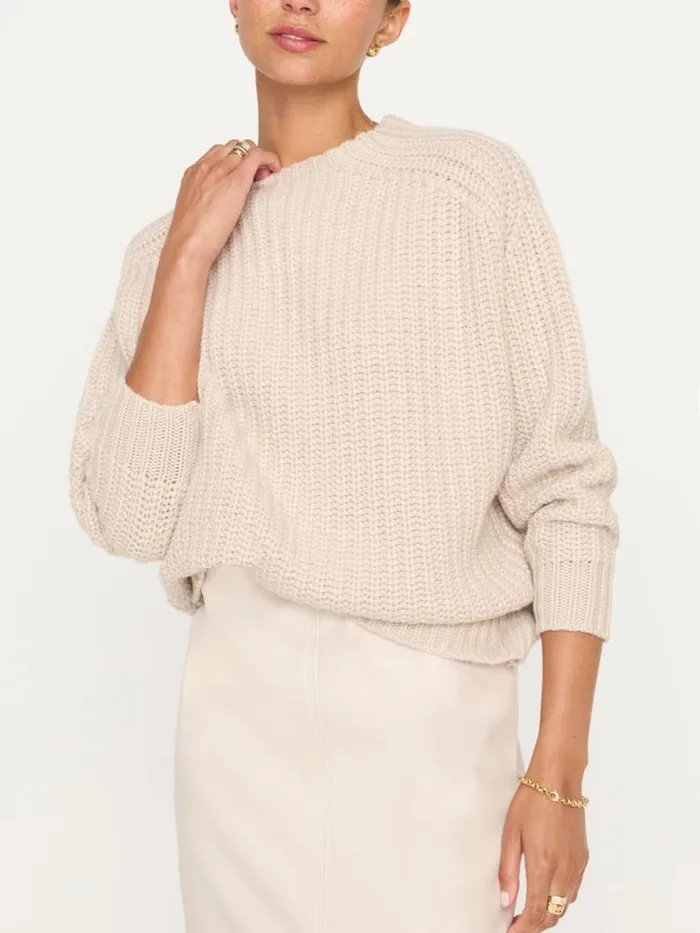 Shop Brochu Walker Sweaters The Beckett Pullover Sweater Perle
