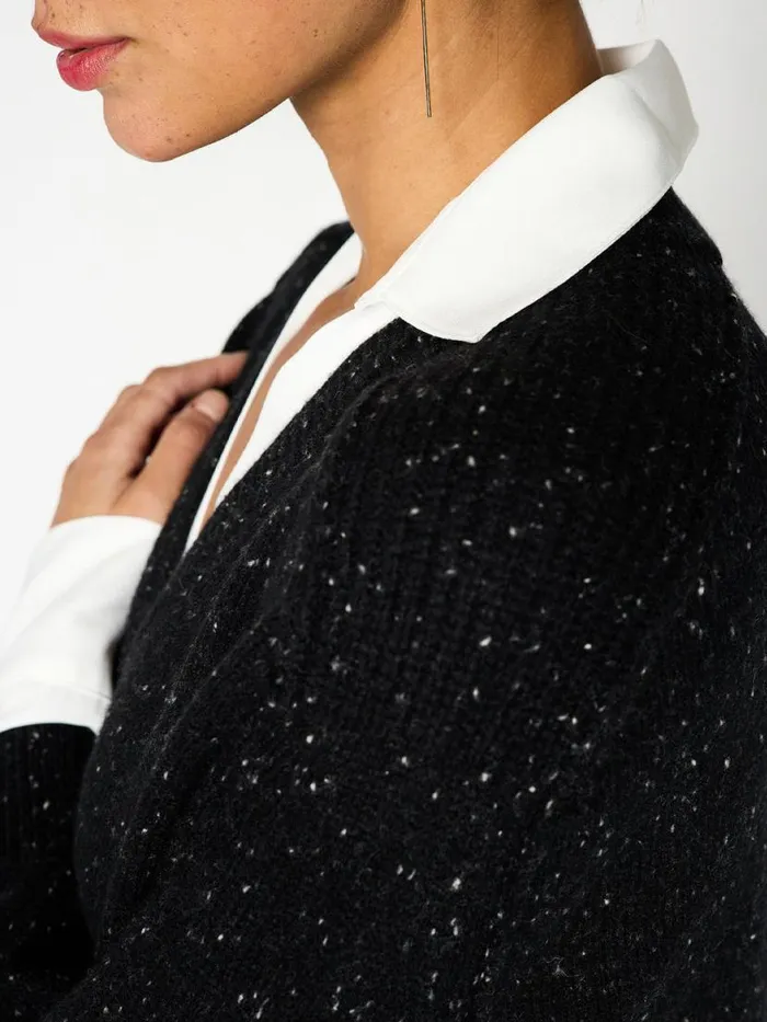 Shop Brochu Walker Sweaters The Looker Layered VNeck Black Multi