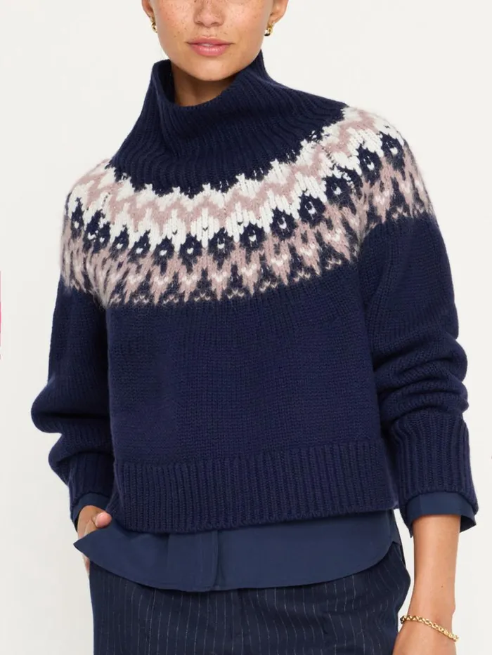 Shop Brochu Walker Sweaters The Odessa Fairisle Sweater Atlas Combo