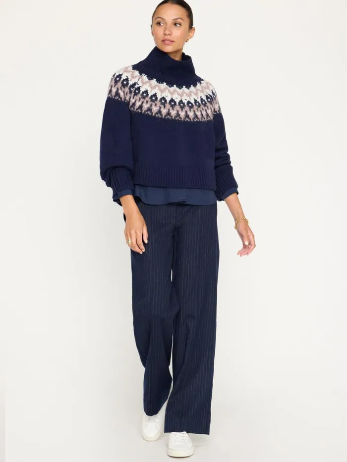 Shop Brochu Walker Sweaters The Odessa Fairisle Sweater Atlas Combo