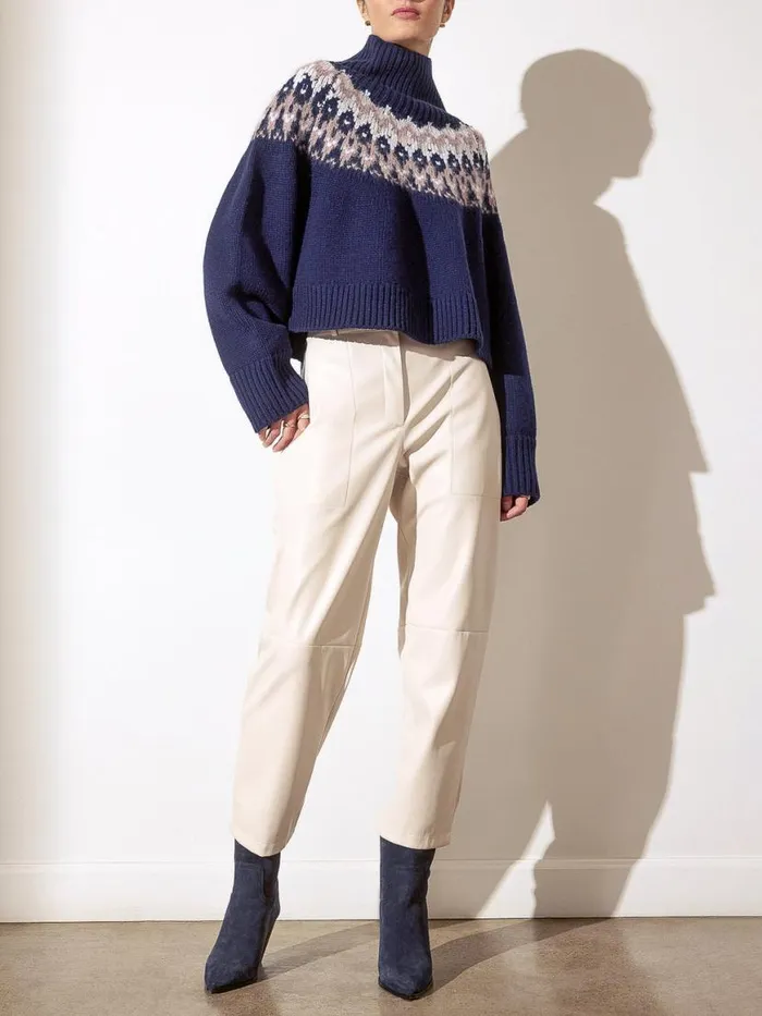 Shop Brochu Walker Sweaters The Odessa Fairisle Sweater Atlas Combo